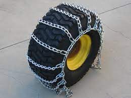 put chains on tractor tires this winter