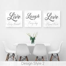 Live Laugh Love Wall Decor Dining