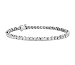 2mm lab grown diamond round tennis bracelet 14k gold custom hip hop jewelry charm bracelets for men women