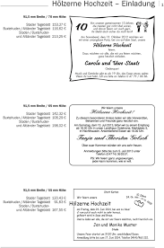 Einladung einladungskarten hochzeit mr&mrs postkarten stempel. Muster Anzeigen Holzerne Hochzeit Pdf Kostenfreier Download
