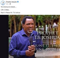 Tb joshua was on sunday morning reported dead at the age 57. 9fmihhe2msbaom
