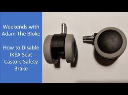 disable ikea office chair castor safety