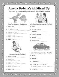 Adding and subtracting integers worksheets in many. Word Scramble With Amelia Bedelia Printable Activities Icanread Com