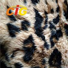Colorful 100 Polyester Faux Fur Fabric