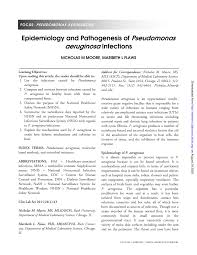 of pseudomonas aeruginosa infections