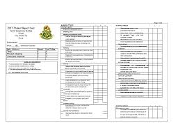 Student Report Card Template