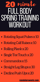 body workout for spring training