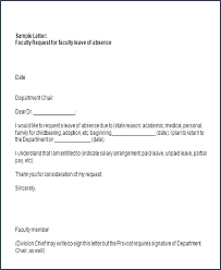 Leave Of Absence Letter Template Atlasapp Co