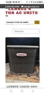 lennox ac unit almost new 4 ton for
