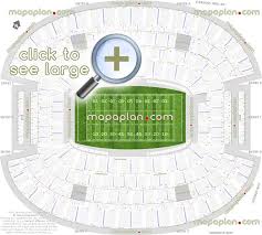 At T Stadium Seat Row Numbers Detailed Seating Chart