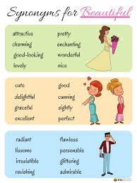 100 words to use instead of beautiful