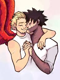 What if dabi coughs/snorts fire and hawks irises turn red when he's focusing on what he wants. Hi I Like Art Dabi And Hawks Say Gay Rights