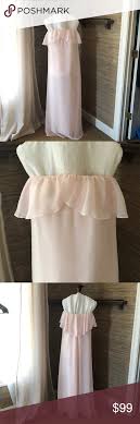 Nouvelle Amsale Holly Strapless Gown Size M Gorgeous Chiffon