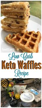 low carb and keto fluffy waffles recipe
