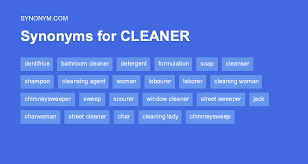 another word for cleaner synonyms