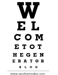 The Generator Blog Custom Eye Chart Maker