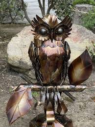 Owl Statue And Wall Art Beautiful Metal