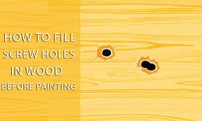 how to fill holes in wood before