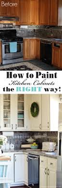 how to paint kitchen cabinets the right