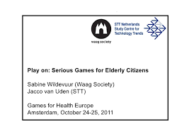 More fun games for seniors! Play On Serious Games For Elderly Citizens