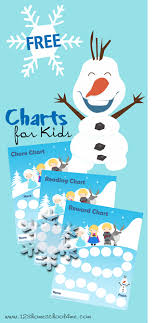 Free Frozen Themed Chore And Reading Charts