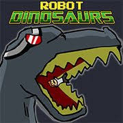 robot dinosaurs shoot lazer beams