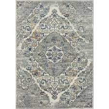 luxe weavers oriental 4620 fl steel gray area rug