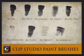 clip studio paint brushes textured oils