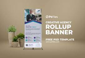 free creative agency rollup standee