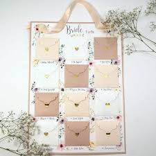 A wedding advent calendar to countdown to the days to the brides wedding day with a truly unique wedding gift to a bride…a personalised handmade gift of a wedding countdown advent calendar. Gifts From The Girls Bridal Advent Calendar Weddingsonline