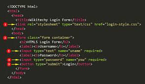 html5 login form wikitechy