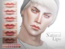 the sims resource natural lips n73