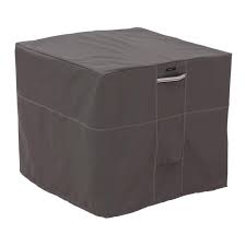 Large square central air conditioner cover. Classic Accessories Ravenna Square Air Conditioner Cover 55 189 015101 Ec The Home Depot