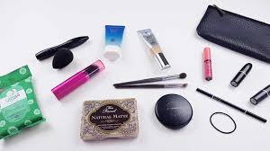 perfect your capsule makeup bag for travel
