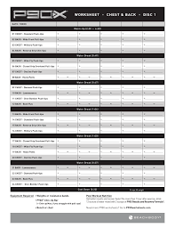 chest and back p90x worksheet