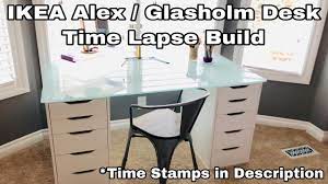 ikea alex glasholm desk build time