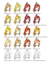 Copic Hair Color Combos Copic Hair Colors Part 2 Copic