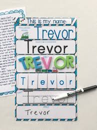 Train My Name Mat For Preschoolers Learning To Write And Recognize Their Names