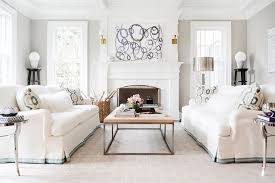 Transitional Living Room With Facing Sofas