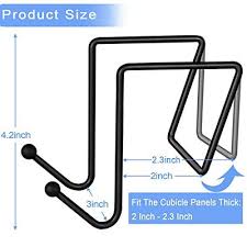 4 Pack Cubicle Double Coat Hooks For 2