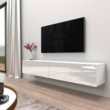 Glossy Wall Mounted Floating Tv Stand