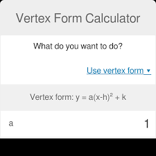 Vertex Form Calculator