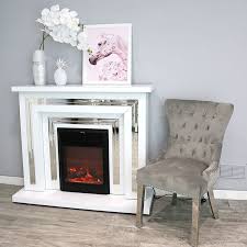 Mirror Electric Fireplace Surround