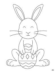 easter bunny coloring pages 75 free