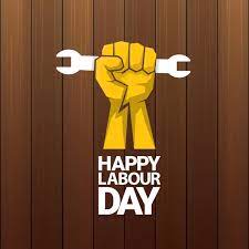 Happy Labour Day Vector Label Stock Vector Illustration Of Holding  gambar png