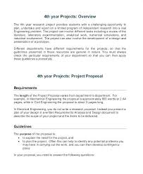Academic Project Proposal Template Examples Word School Example