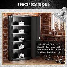 greenvelly metal storage cabinet with