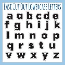 Make sure that the cutter is sharp to get a clean cut. Alphabet Letters Cut Outs Worksheets Teaching Resources Tpt