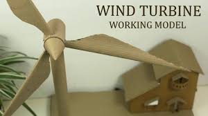 wind turbine working model out of