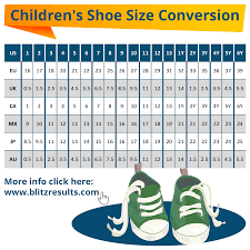 children s shoe size conversion